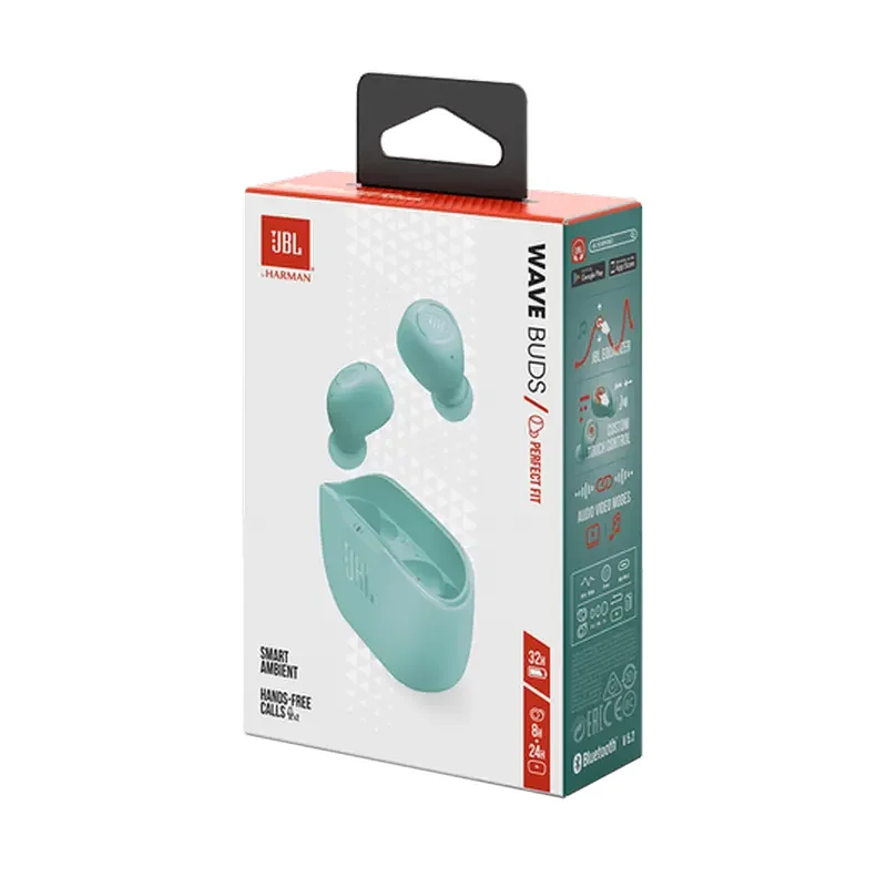 Наушники JBL Wave Buds, Зелёный — foto 4