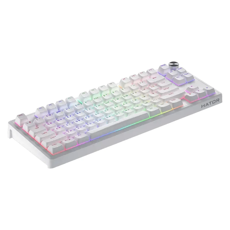 Tastatură HATOR Skyfall 80, Cu fir, Alb — foto 6