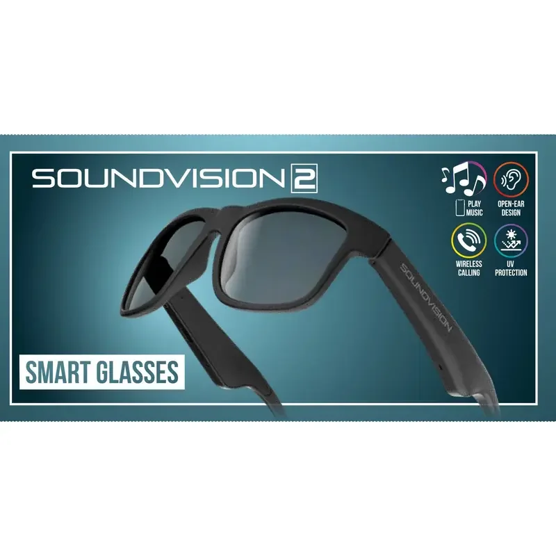 Ochelari Cellularline Sound Vision 2 Wireless Audio Sunglasses, Black — foto 5
