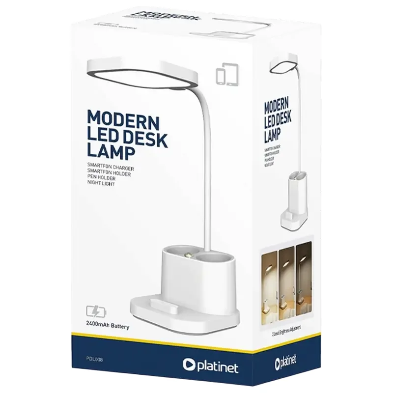 Desk Lamp Platinet Pen Holder PDL008 , White — foto 2