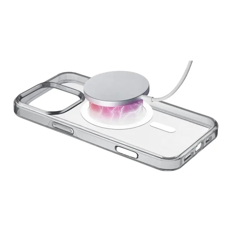 Back Case Cellularline Gloss Mag - iPhone 16 Pro, Transparent — foto 3
