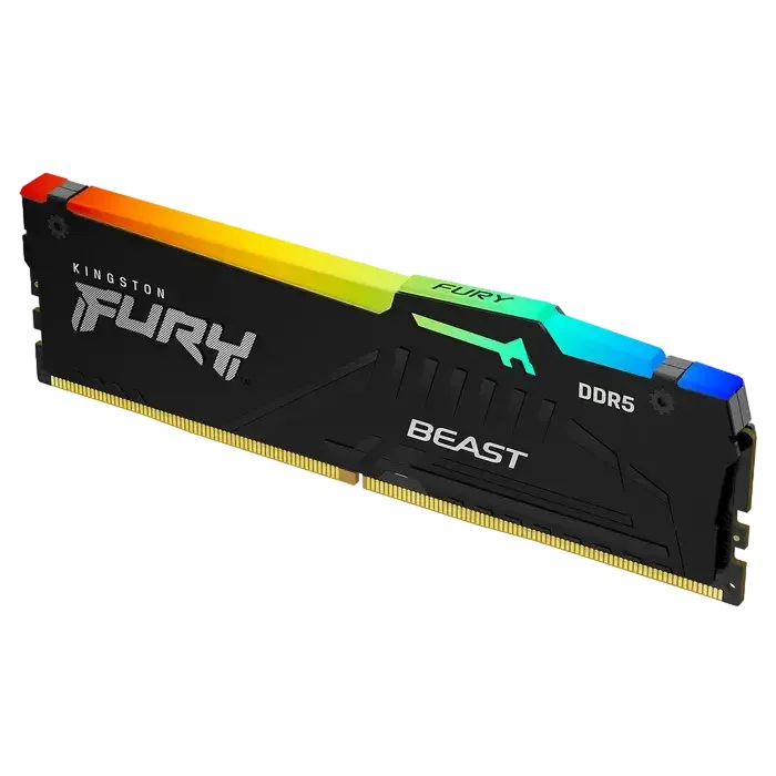 .64GB DDR5-5600MHz  Kingston FURY Beast RGB (Kit of 2x32GB) (KF556C36BBE2AK2-64), CL36-38-38, 1Rx8, — foto 9