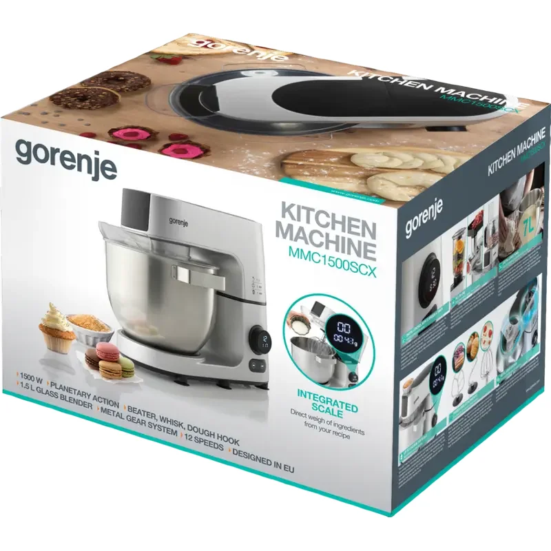 Кухонный комбайн Gorenje MMC1500SCX, Нержавеющая сталь — foto 8