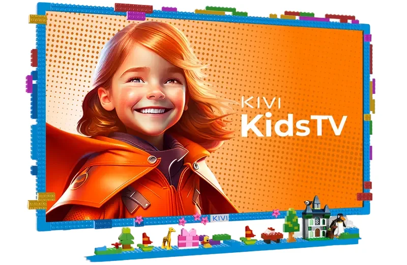 32" LED SMART Телевизор KIVI KidsTV, 1920x1080 FHD, Android TV, Синий — foto 2