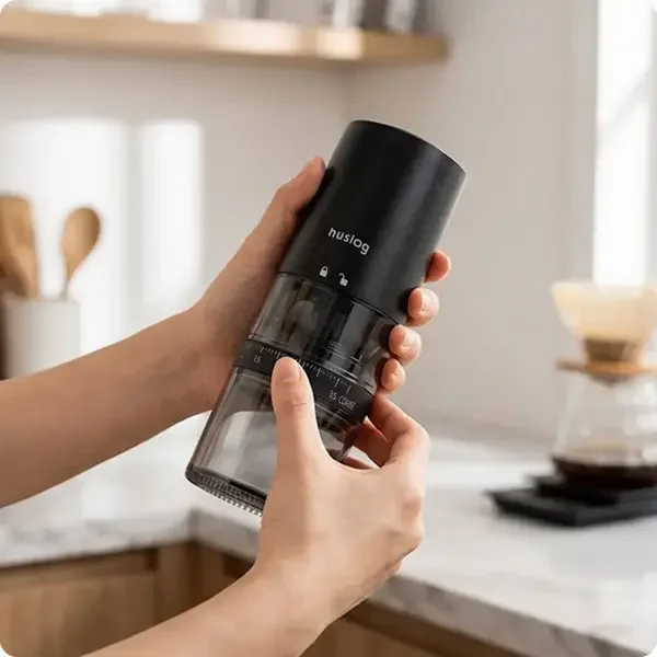 Huslog wireless coffee grinder CoffeeSmash - Black — foto 13