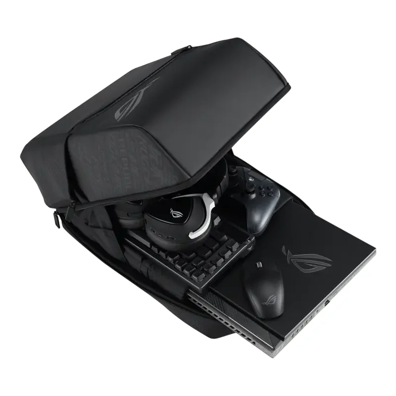 16" NB backpack - ASUS ROG Ranger Gaming Backpack 16, 18L, Black — foto 7