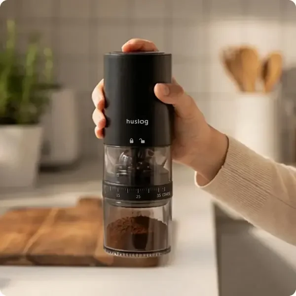 Huslog wireless coffee grinder CoffeeSmash - Black — foto 5