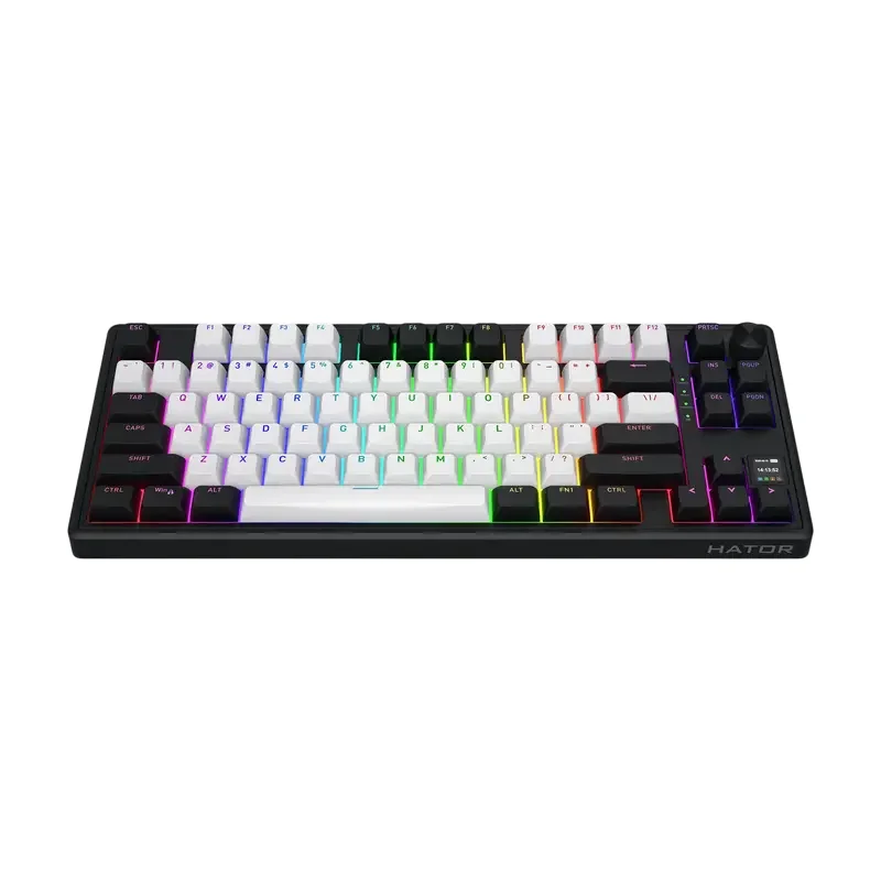 Tastatură HATOR Skyfall 80 MAG ULTIMA 8K, Cu fir / Fără fir, Negru | Alb — foto 4