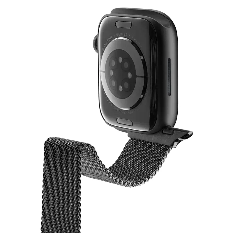Watch Strap Cellularline Steel Band, Steel, Black — foto 3
