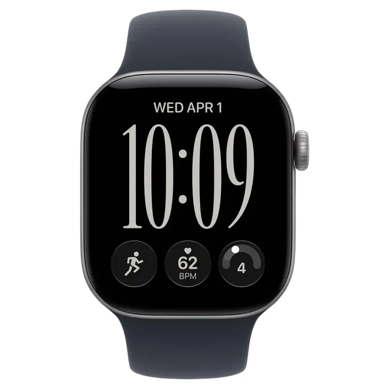 Apple Watch Series 12 GPS, 42mm Space Grey Aluminium Case with Navy Blue Sport Band - M/L MJE94 — foto 2