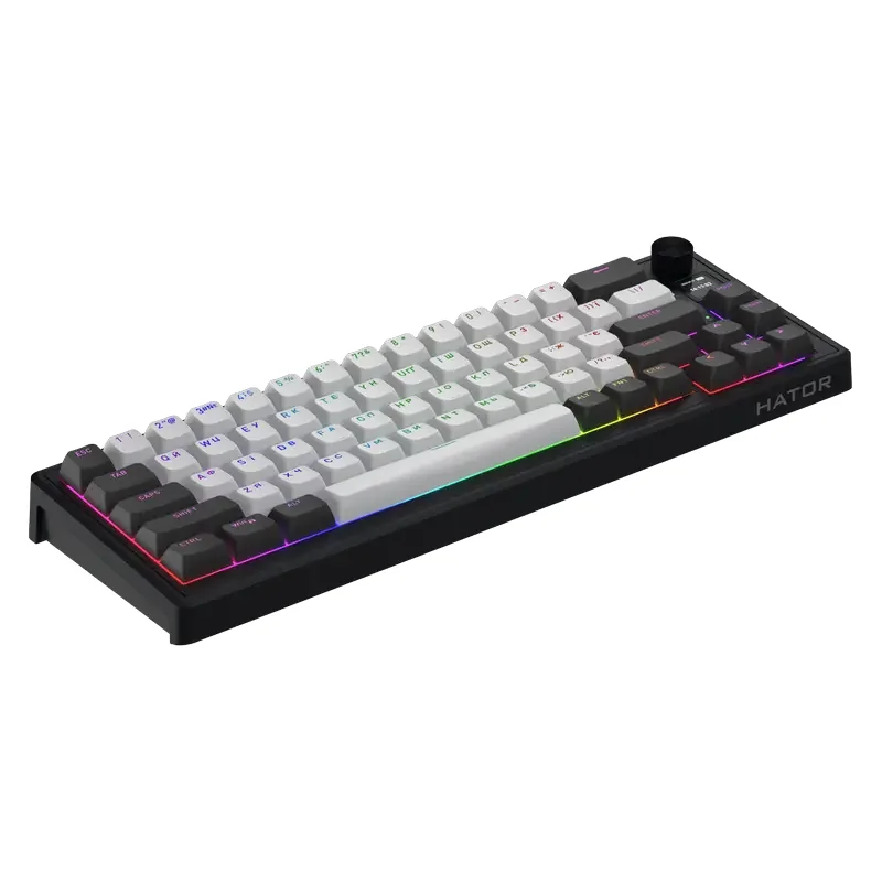 Tastatură HATOR Skyfall 65 PRO, Cu fir / Fără fir, Negru | Gri — foto 2