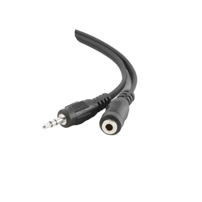 Cablu audio Cablexpert CCA-423-2M, 3.5mm 3-pin (F) - 3.5mm 3-pin (M), 2m, Negru — foto 2