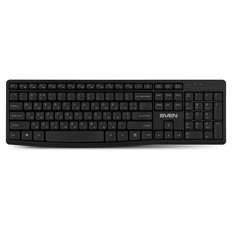 Set Tastatură + Mouse SVEN C3500W, Fără fir, Negru — foto 14