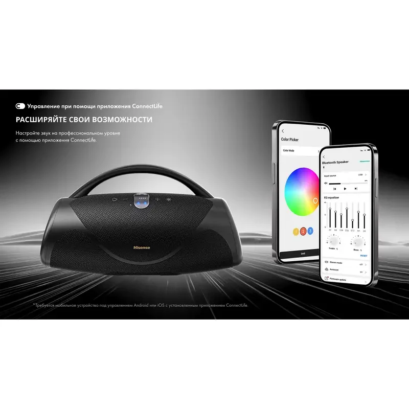 Portable Speakers VoyageBoom Hisense, Black — foto 12