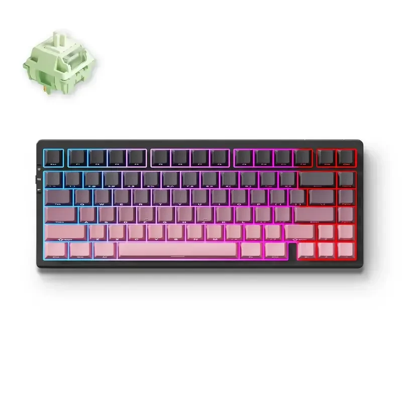Tastatură MCHOSE G75 Pro, Cu fir / Fără fir, Negru | Roz — foto 2