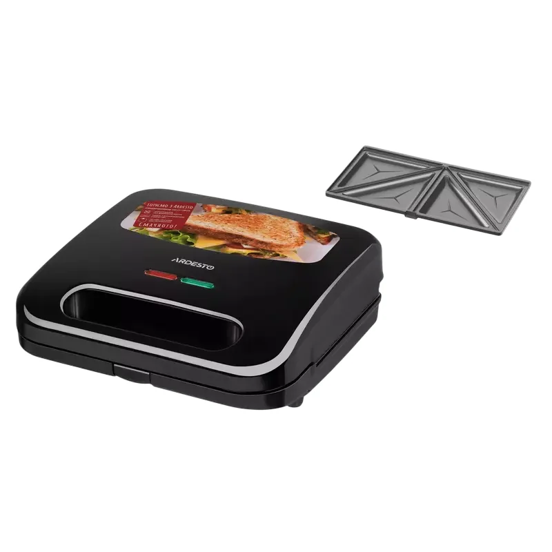 Sandwich Toaster Ardesto SM-H110BSN, Black — foto 3