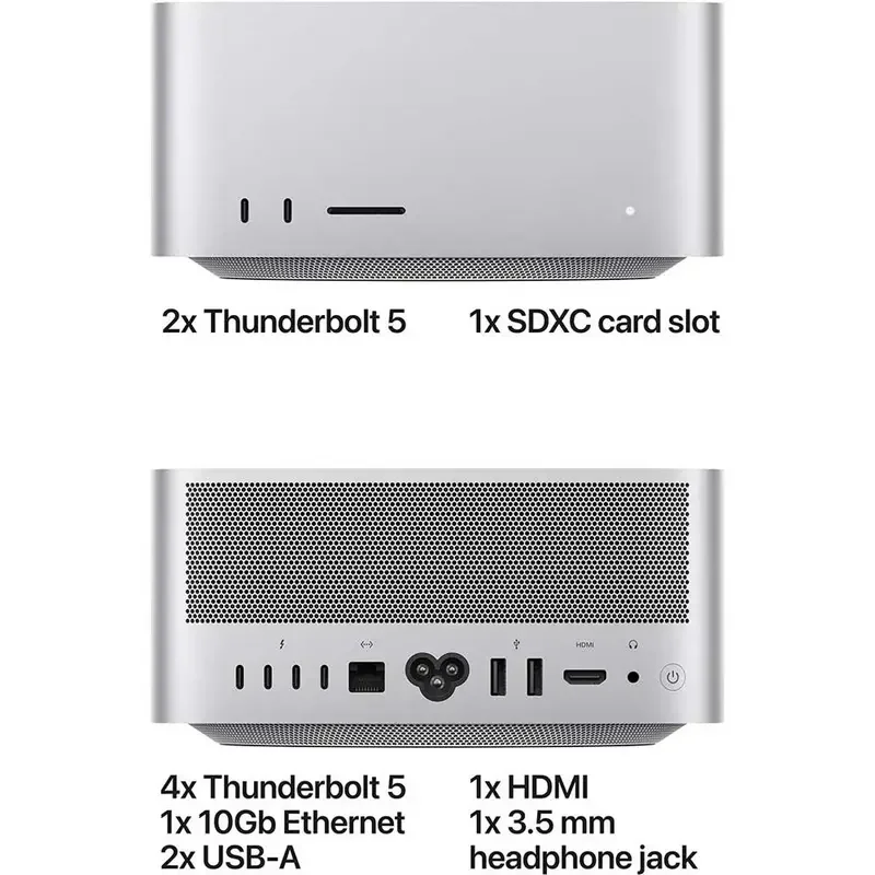 Apple Mac Studio MHL74UA/A, Silver (M5 Ultra 30 CPU 64 GPU 96GB 1TB SSD) — foto 10