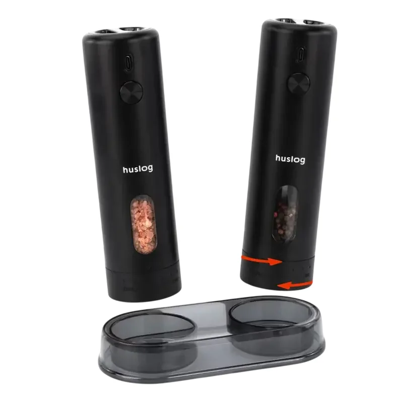 Huslog Set of electric grinders with USB charging - Black — foto 10