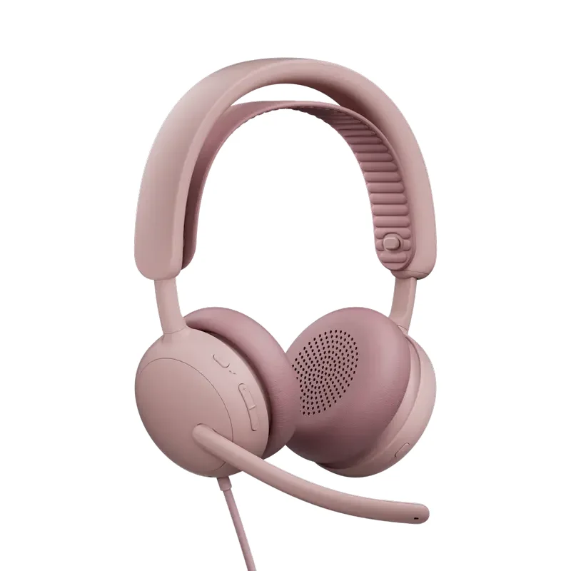 Наушники Logitech Zone Wired 2, Розовый — foto 2