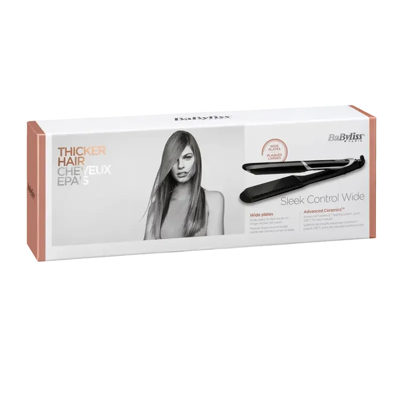 Hair Straightener BaByliss Sleek Control Wide ST397E, Black — foto 3
