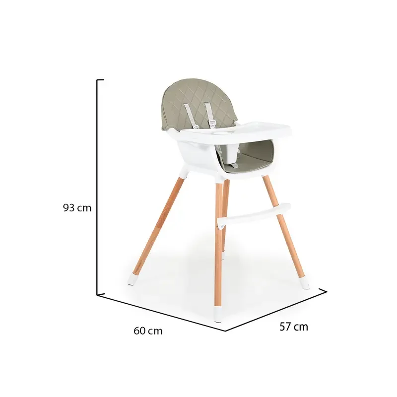 Scaun de masa 2 in 1 Moni Gelato 2 in 1 grey — foto 8