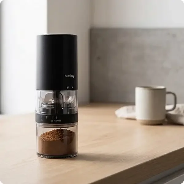 Huslog wireless coffee grinder CoffeeSmash - Black — foto 7