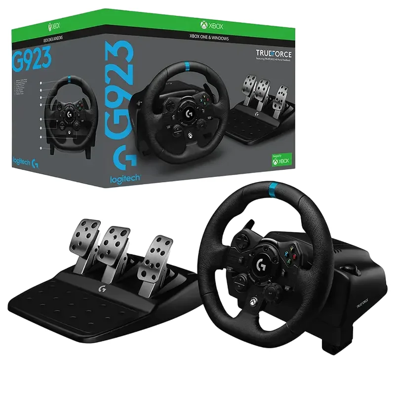 Игровой руль Logitech G923, Чёрный — foto 3