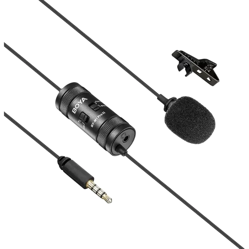 Portable Recording Microphone Boya BY-M1 Pro II, Wired Analog, Black — foto 2