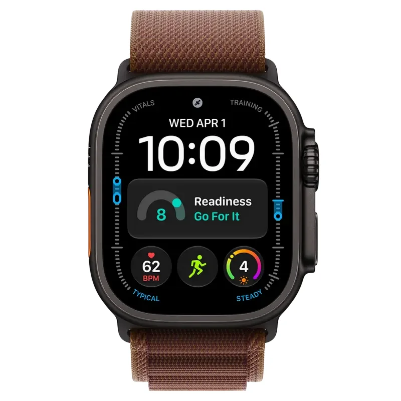 Apple Watch Ultra 4 GPS + Cellular, 49mm Black Titanium Case with Burgundy Alpine Loop - S MJC04 — foto 3