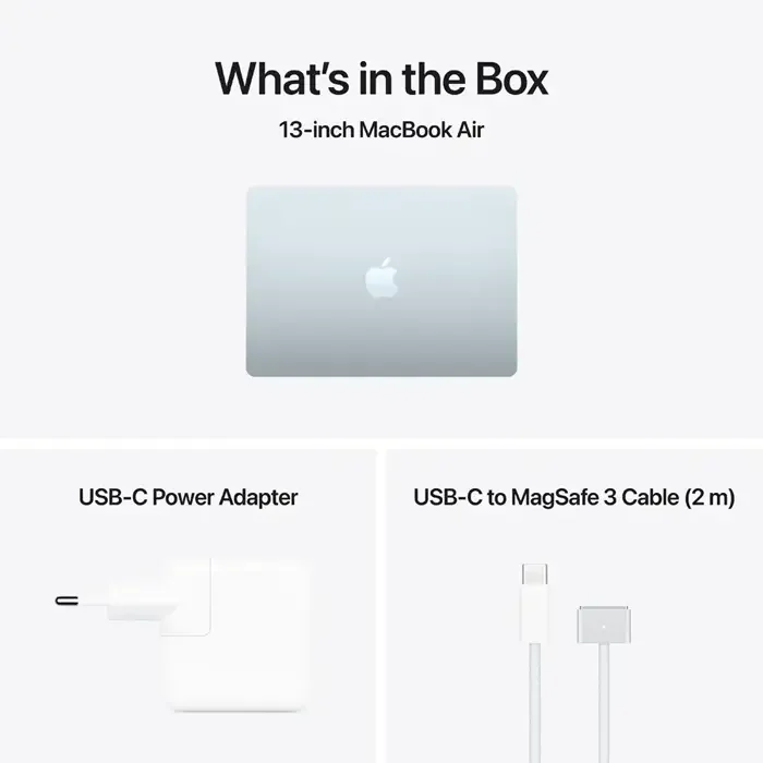 NB Apple MacBook Air 13.6" Z1L9000BT Sky Blue (M5 16Gb 512Gb) 70W charger — foto 7