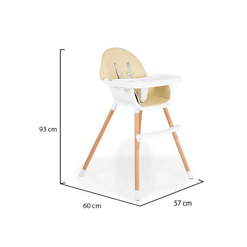 Scaun de masa 2 in 1 Moni Gelato 2 in 1 beige — foto 5