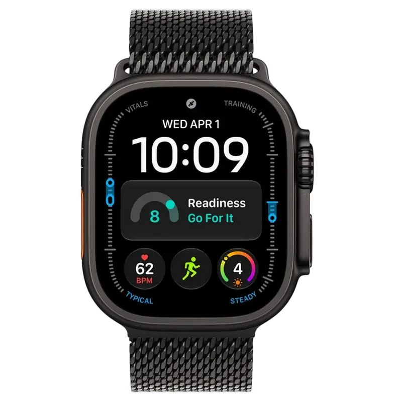Apple Watch Ultra 4 GPS + Cellular, 49mm Black Titanium Case with Black Titanium Milanese Loop - L M — foto 3