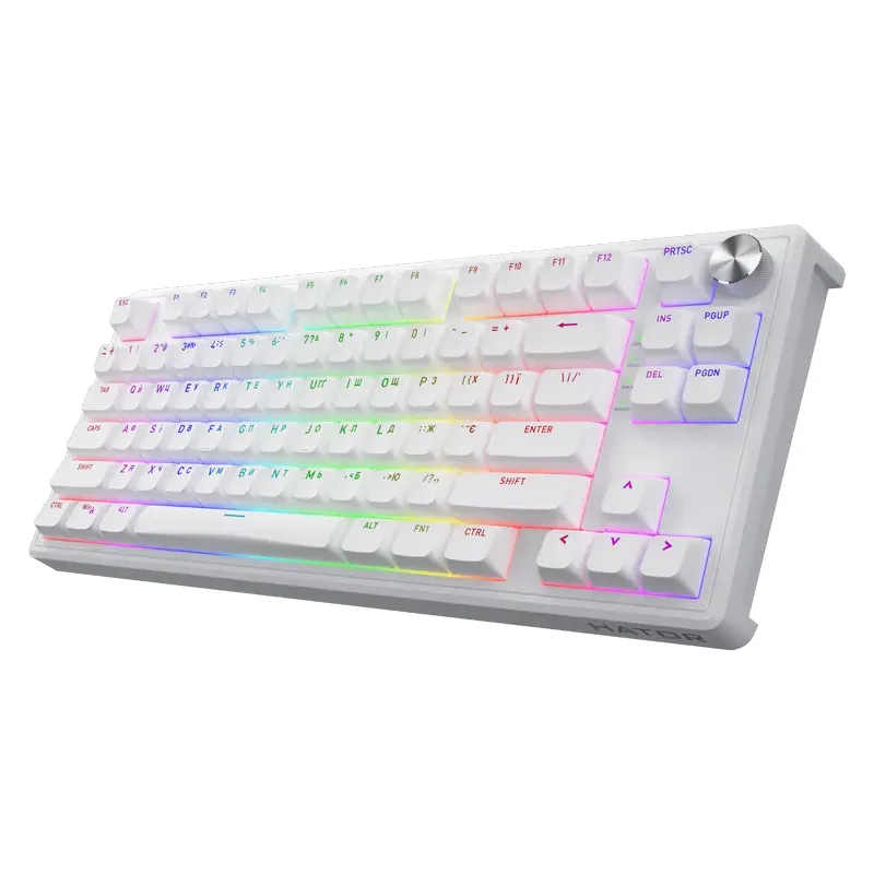 Tastatură HATOR Skyfall 80, Cu fir, Alb — foto 4