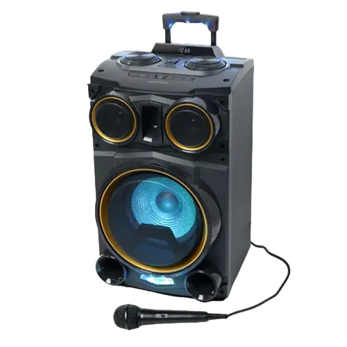 Microfon Karaoke MUSE MC-20 B, Cu fir, Negru — foto 2