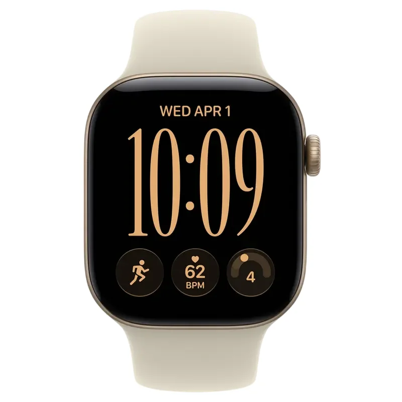 Apple Watch Series 12 GPS, 42mm Light Gold Aluminium Case with Sand Sport Band - M/L MJEE4 — foto 2