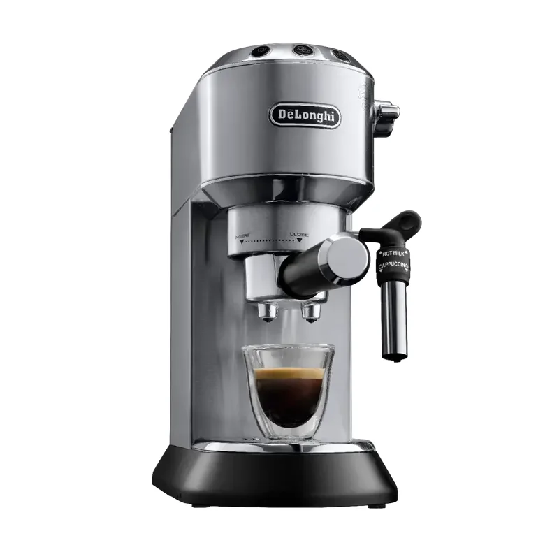 Cafetiera manuala DeLonghi Dedica Pump Espresso, 1300W, Argintiu — foto 6