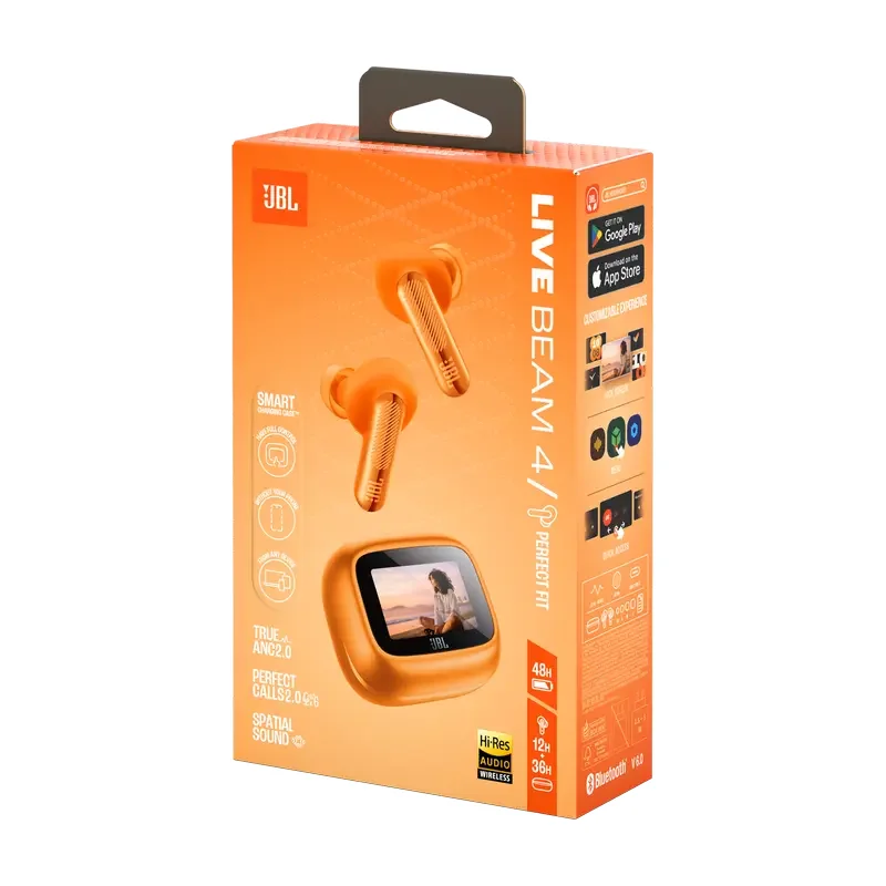 True Wireless JBL LIVE Beam 4, Orange — foto 8