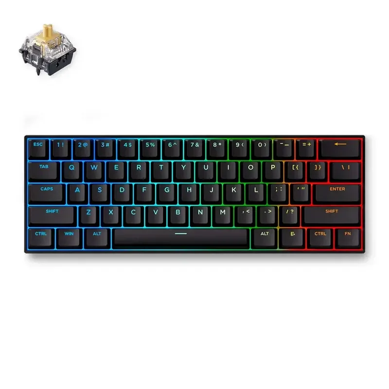 Keyboard MCHOSE Ace 60 Pro, Wired, Black — foto 2