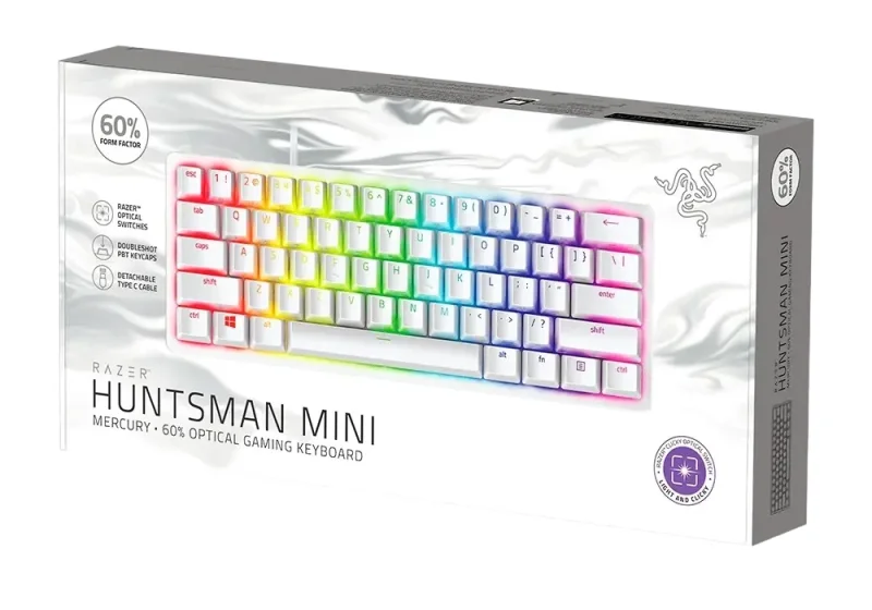 Keyboard RAZER Huntsman Mini, Wired, White — foto 2
