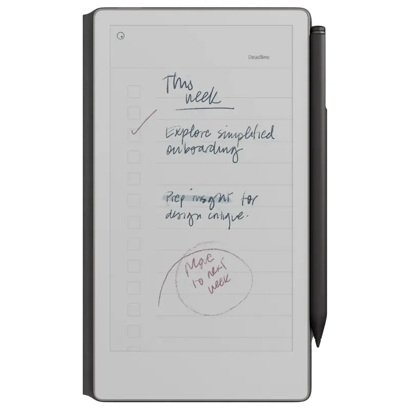 reMarkable Paper Pro Move 7.3" Bundle 2/64GB with Marker Plus Book Folio Cover, Leather Black — foto 13