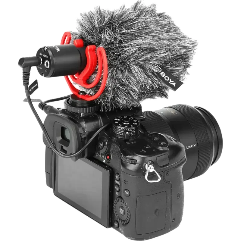 Microfon pentru camera Boya BY-MM1+, Cu fir, Negru — foto 3