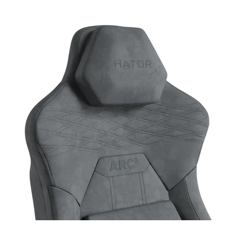 Scaun Gaming HATOR Arc 3 XL, Velur, Gri — foto 5