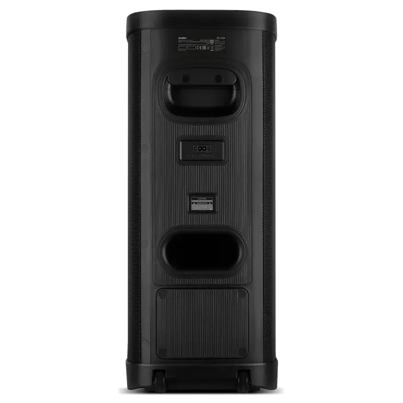 Partybox SVEN "PS-1250" 300W, TWS, IPx4, Bluetooth, FM, USB, microSD, LED-display, 13500mA*h, Black — foto 3