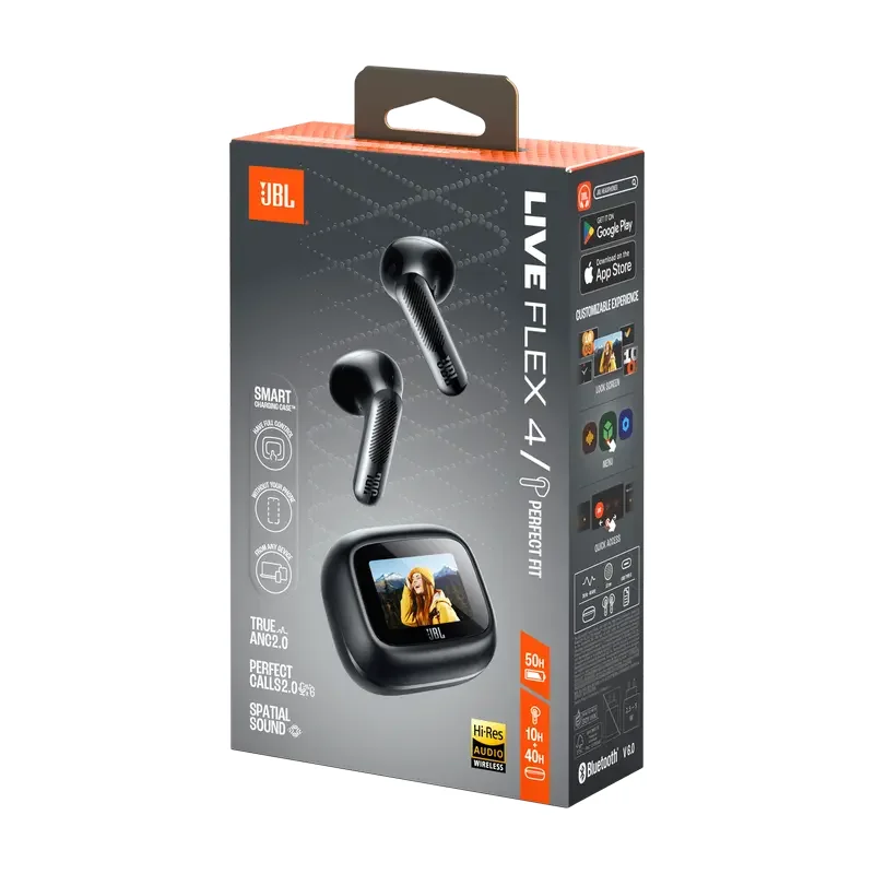 True Wireless JBL LIVE Flex 4, Black — foto 2