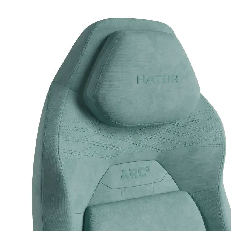 Scaun Gaming HATOR Arc 3 L, Velur, Turcoaz — foto 9