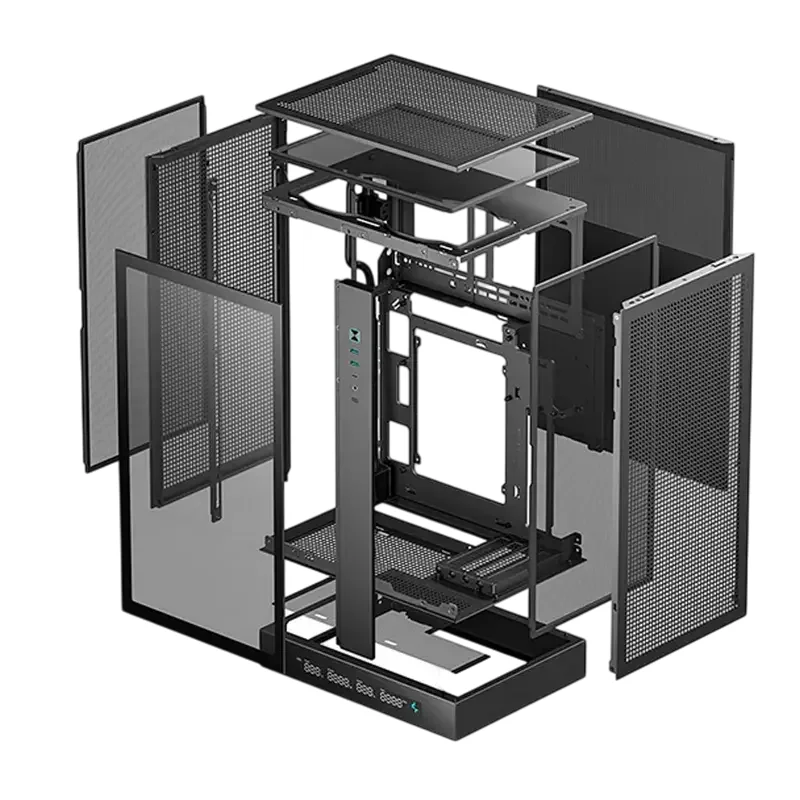 Компьютерный корпус Deepcool CH270 Digital, Mini-Tower, Без блока питания, Чёрный — foto 3
