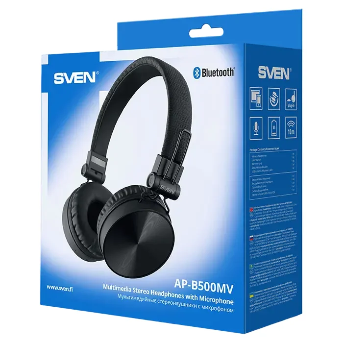 Headphones SVEN AP-B500MV, Black — foto 4