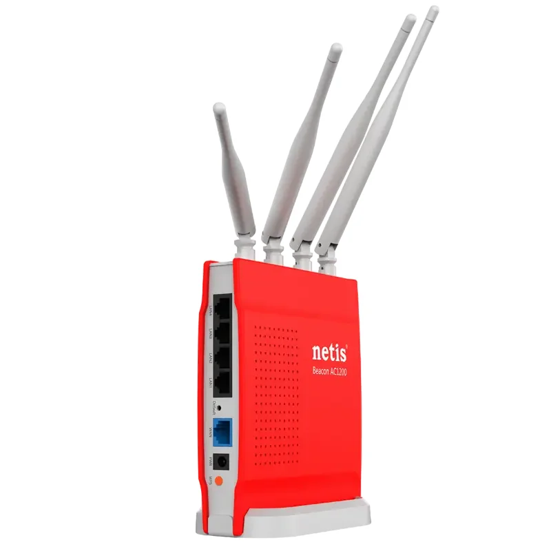 Router fără fir Netis WF2681, Roșu — foto 4
