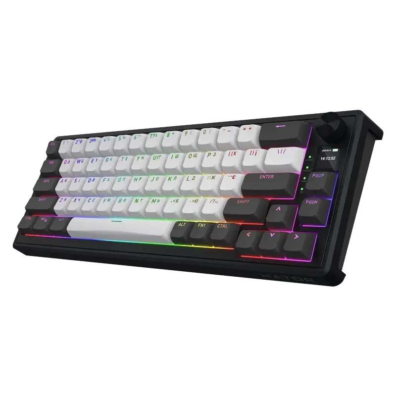Tastatură HATOR Skyfall 65 PRO, Cu fir / Fără fir, Negru | Gri — foto 6