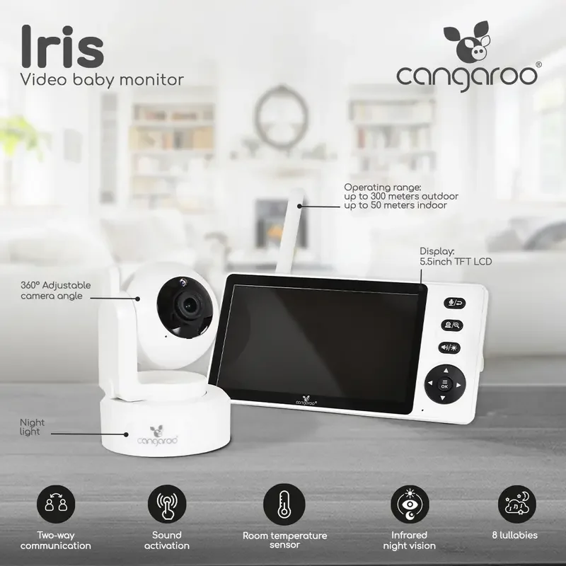 Moni Video baby monitor Iris 3800146271626 — foto 4